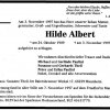 Albert Hilde 1909-1997 Todesanzeige